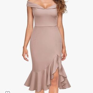 NEW Knitee Off the Sholuder, Hi-Lo Dress